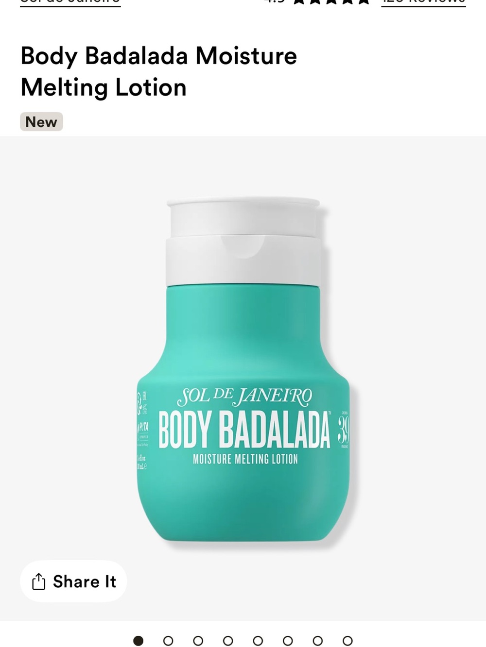 Sol de Janeiro Body Badalada Moisture Melting Lotion Cheirosa 39  3.8 Oz.